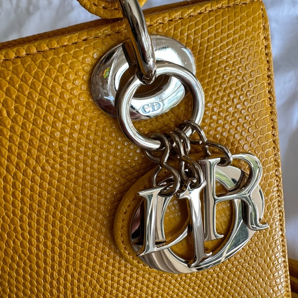 Christian Dior exotic lizard skin Lady Dior handbag. New color never used, boxed - Picture 11 of 16